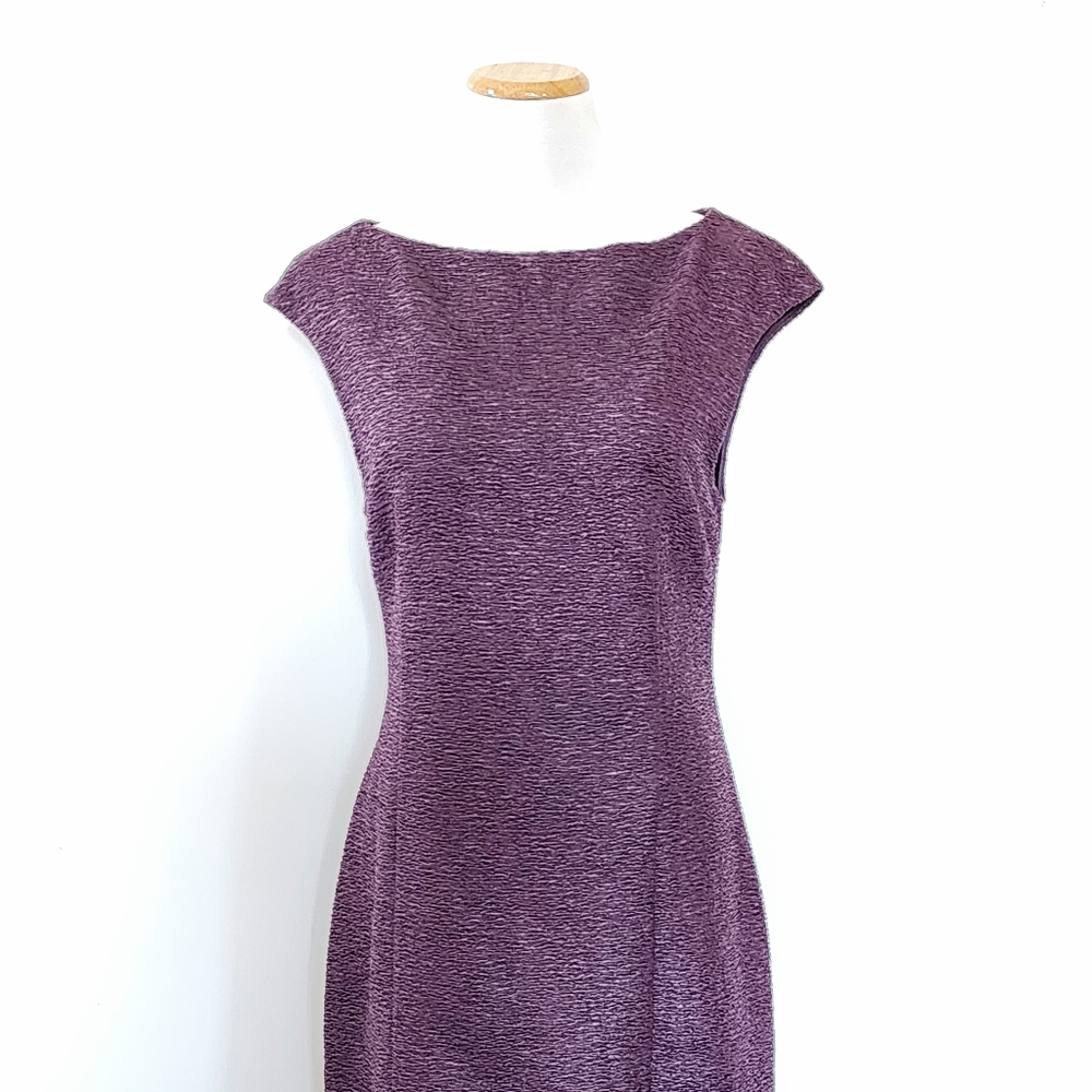 Sz 6 L'Agence Plissé Boatneck Dress